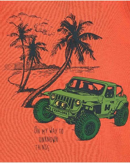 Camiseta tirantes punto naranja niño My Plan To Escape