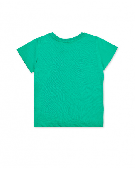 Green knit t-shirt for boy Supernatural collection