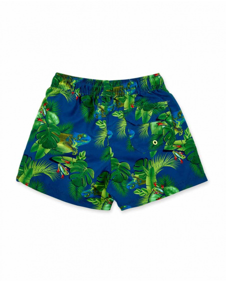Navy bermuda swimsuit for boy Supernatural collection
