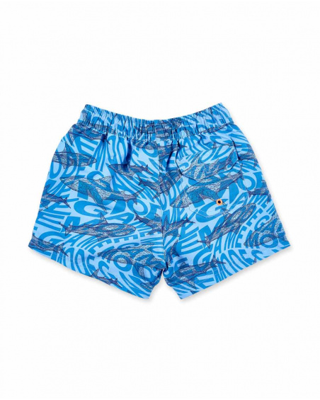 Blue Bermuda shorts for boy Game Mode collection