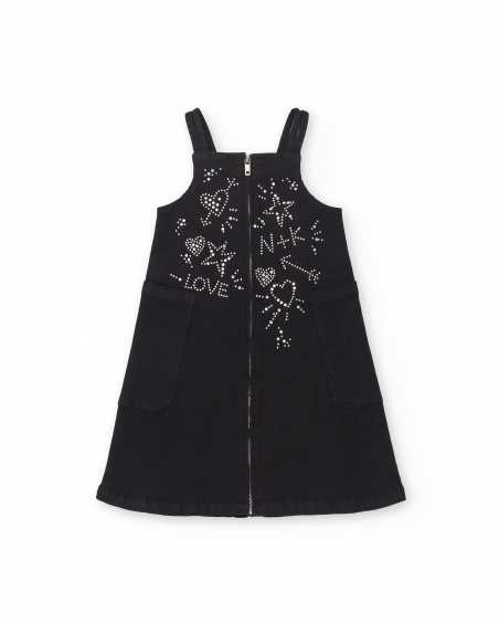Black denim dress for girl Ultimate City Chic collection