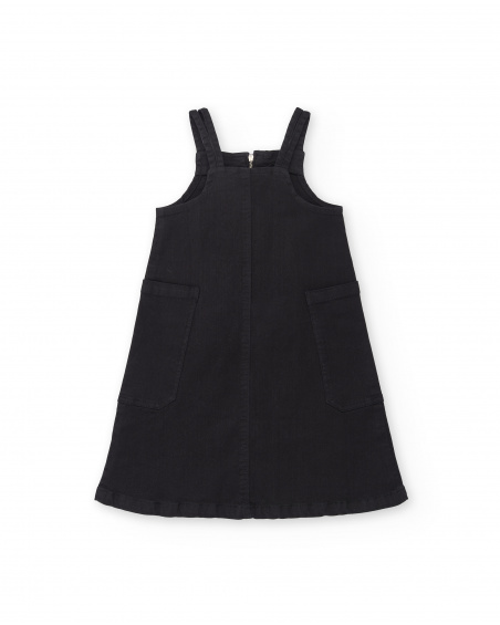 Black denim dress for girl Ultimate City Chic collection