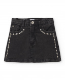 Falda denim negro niña Ultimate City Chic