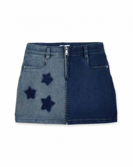 Blue denim skirt for girl Summer Vibes collection