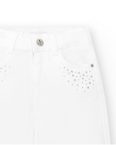 White denim pants for girl Ultimate City Chic collection