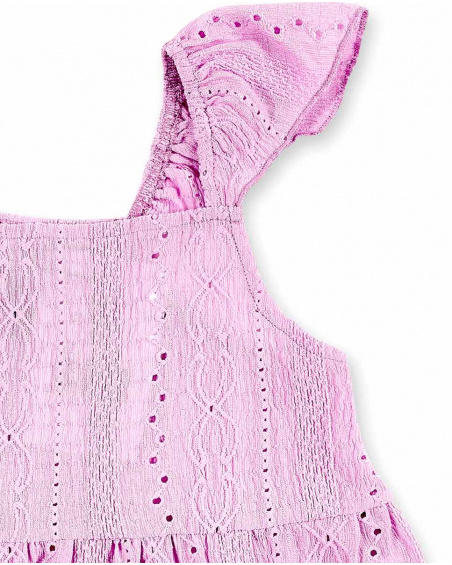 Pink knit top for girl Carnet De Voyage collection