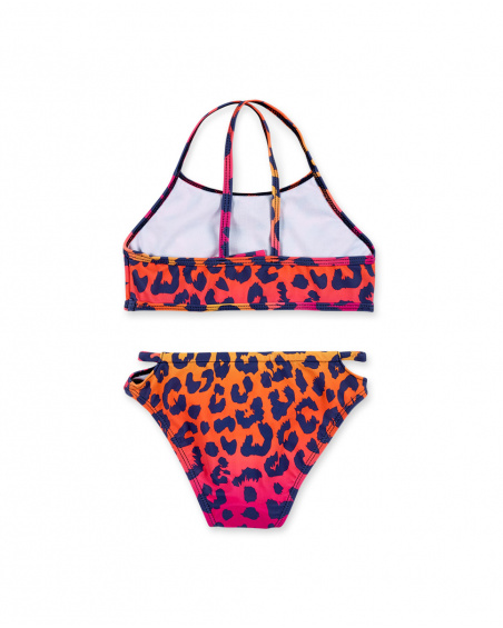 Orange fuchsia bikini for girl Sunday Brunch collection