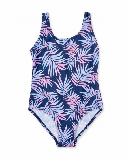 Navy swimsuit for girl California Chill collection