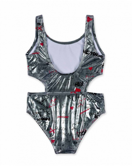 Silver swimsuit for girl Ultimate City Chic collection