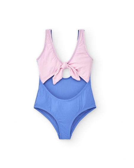 Pink blue swimsuit for girl Carnet De Voyage collection