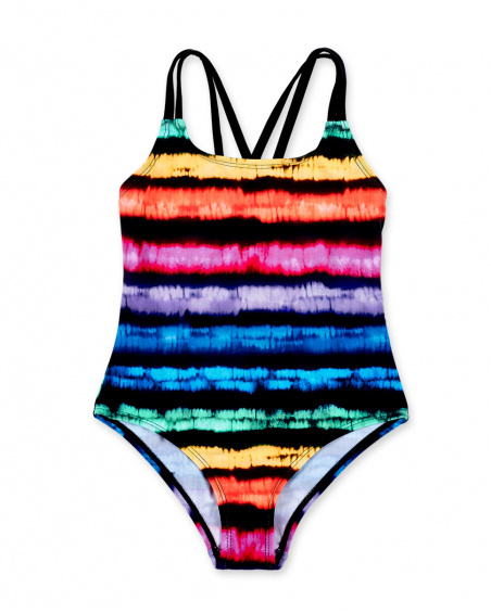 Black swimsuit for girl Summer Vibes collection