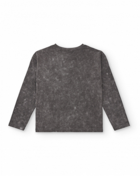 Grey unicorn print t-shirt for girls from the Crazy Feelings collection