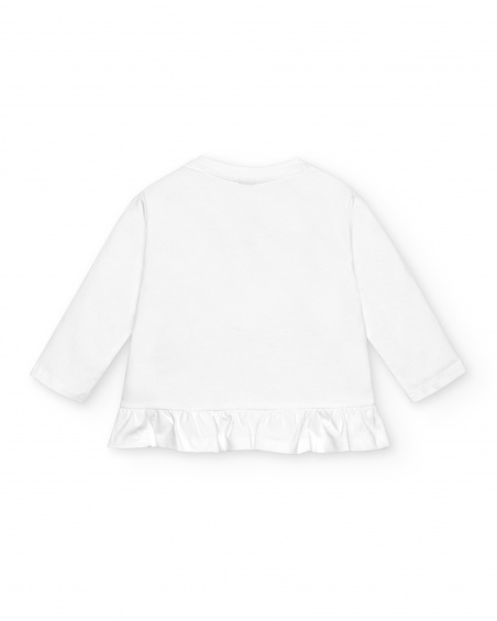 White girl's t-shirt with leopard print and red bow from the Cartoon Calling collection