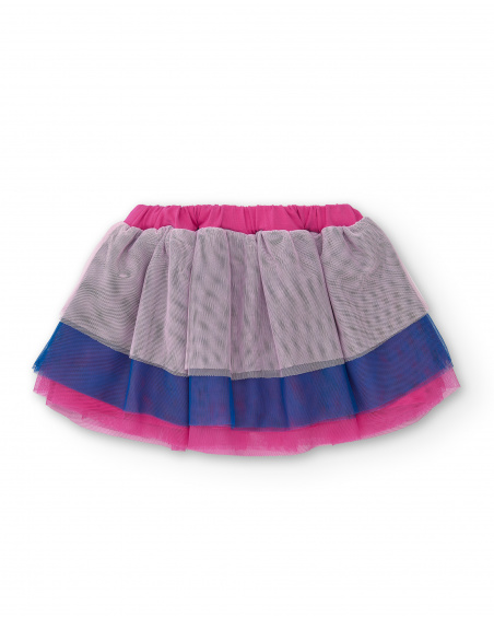 Fuchsia tulle skirt for girls from the Amazing collection