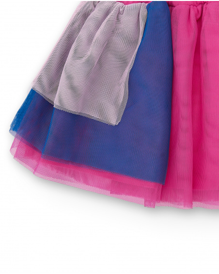 Fuchsia tulle skirt for girls from the Amazing collection