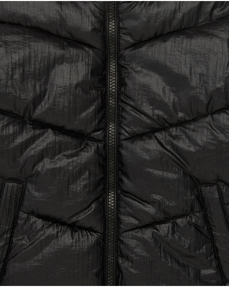 Black quilted jacket for girls from the Dive into the night collection
