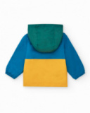 Windbreaker for boys in blue with contrasting details Happy Garden
