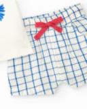 Boys' outfit with white T-shirt and shorts