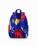 Blue backpack for boys with print and adjustable straps Blue backpack for boys with print and adjustable straps