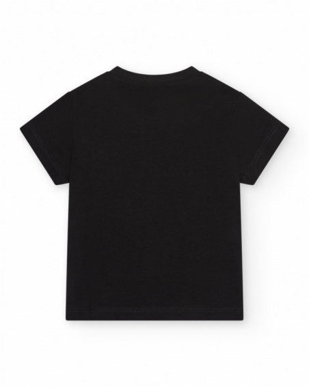 Black T-shirt for boys with the phrase "Have Fun"