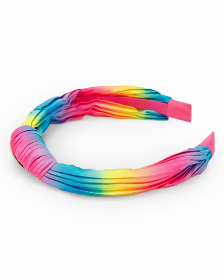 Multicolor gradient-effect headband for girls