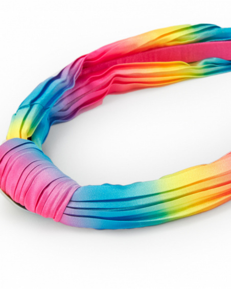 Multicolor gradient-effect headband for girls