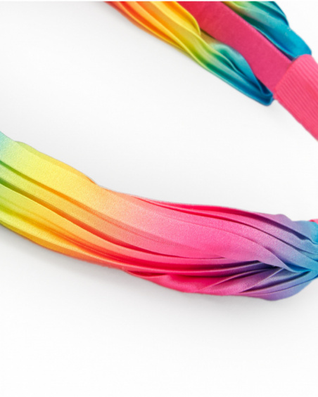 Multicolor gradient-effect headband for girls