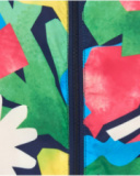 Windbreaker for girls with abstract print and vibrant colors