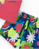 Outfit for girls with pink tank top and floral shorts