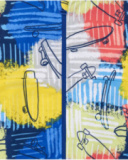 Boys' sweatshirt in blue with a hood and front zipper closure.