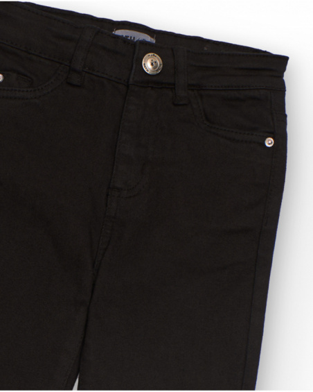 Black flared pants for girls