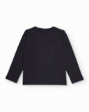 Long-sleeved t-shirt for boys with basketball print