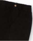 Black chino trousers for boys with elastic waistband
