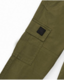Boys' cargo pants in military green