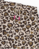 Wide-leg girls’ pants with animal print
