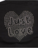 Black fleece jacket for girls with front pockets