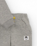 Three-piece baby boy set with sweatshirt, long-sleeve t-shirt, and pants