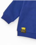 Boys' blue sweatshirt with "I'M FUNNY" print on the chest.