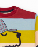 Multicolor sweatshirt for boy with detective dog print