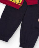 Multicolor set for boy with detective dogs print