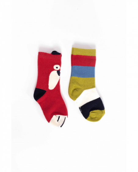 Pack of multicolour socks for boy with fun designs