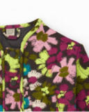 Girls’ knit jacket with multicolour floral print