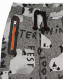 Boy’s set with sweatshirt and pants in gray with polar bear print.