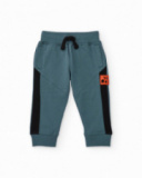Fleece pants for boys with side detail
