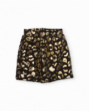 Girls' skirt with golden animal print