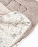 Universal stroller footmuff with giraffe print