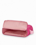 Portable travel highchair with pink star design