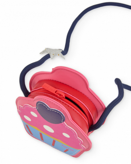 Girls’ crossbody bag with cupcake design