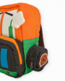 Multicolour boys’ backpack with truck print