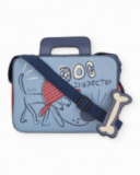 Boys’ messenger bag with detective dog print